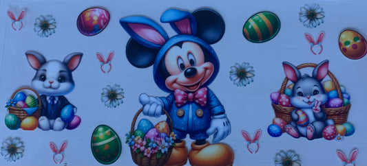 16oz UV DTF Libbey Wrap Easter Mickey Mouse #62