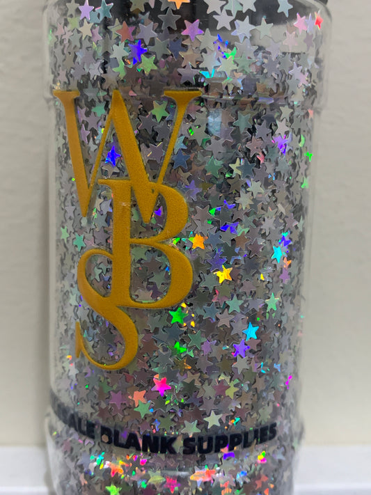 Shapes Glitter | 75gm | Silver Stars