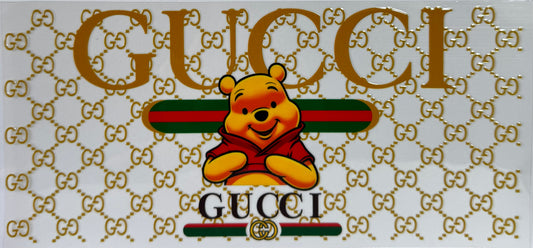 16oz UV DTF Libbey Wrap Gucci Winnie the Pooh #995