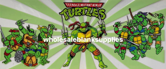 16oz UV DTF Libbey Wrap TMNT teenage mutant ninja turtles WBS #200