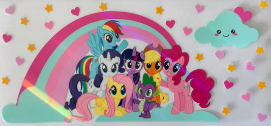 16oz UV DTF Libbey Wrap holographic My Little Pony #644