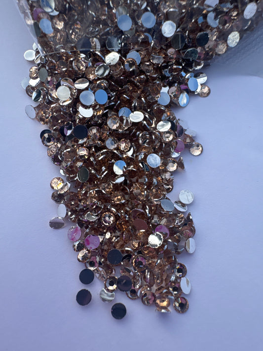 3mm Flat Back Silver Back Crystal Diamond Rhinestones | 100gm | WBS-07