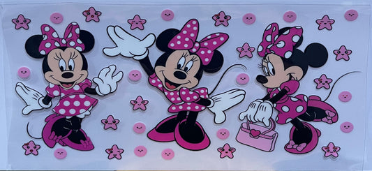 16oz UV DTF Libbey Wrap Minnie Mouse #54