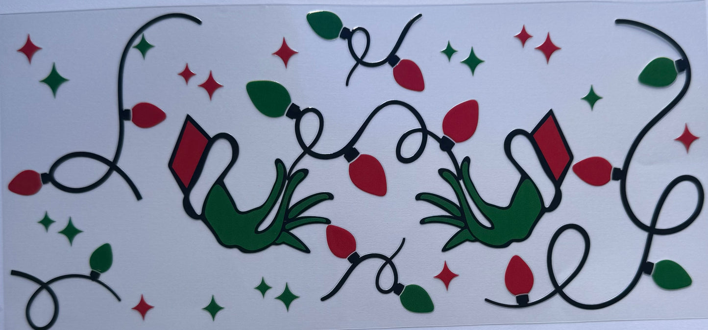 16oz UV DTF Libbey Wrap Christmas W120