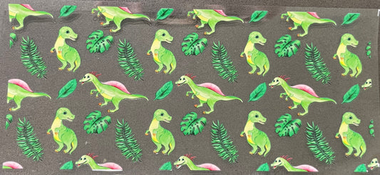 16oz UV DTF Libbey Wrap dinosaurs #959
