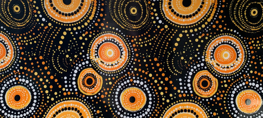 16oz UV DTF Libbey Wrap Aboriginal Indigenous Dot Art Work Painting Aboriginal #A299