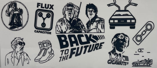 16oz UV DTF Libbey Wrap Back to the Future #A190