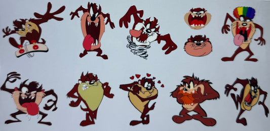 16oz UV DTF Libbey Wrap Taz #425