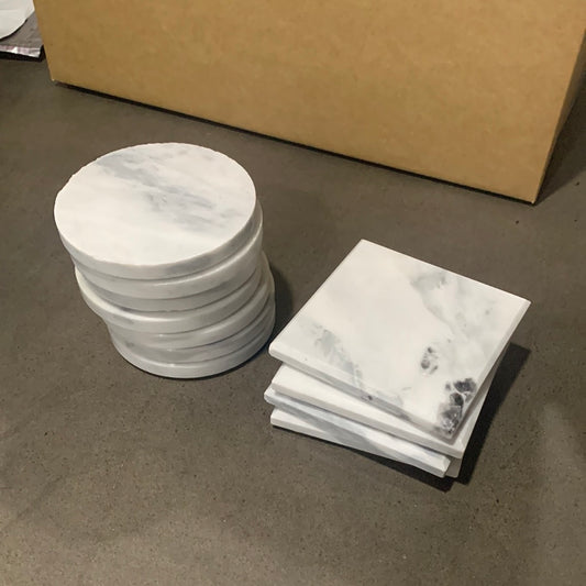 Marble Round Coaster - 10cm