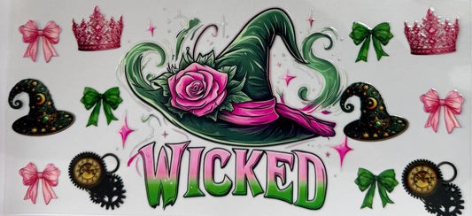 16oz UV DTF Libbey Wrap wicked hat #952