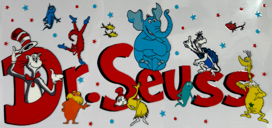 16oz UV DTF Libbey Wrap Dr Seuss #a125