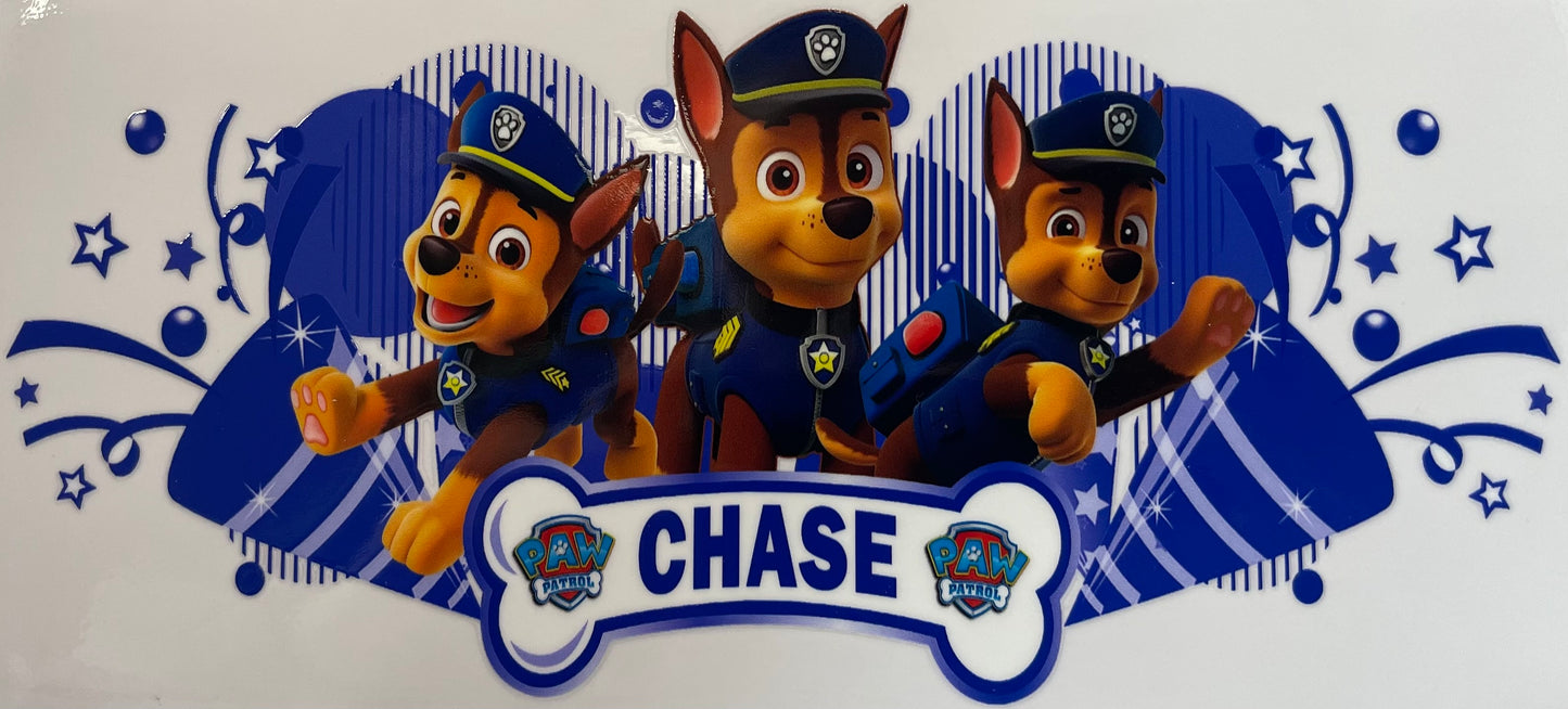 16oz UV DTF Paw patrol Chase #489