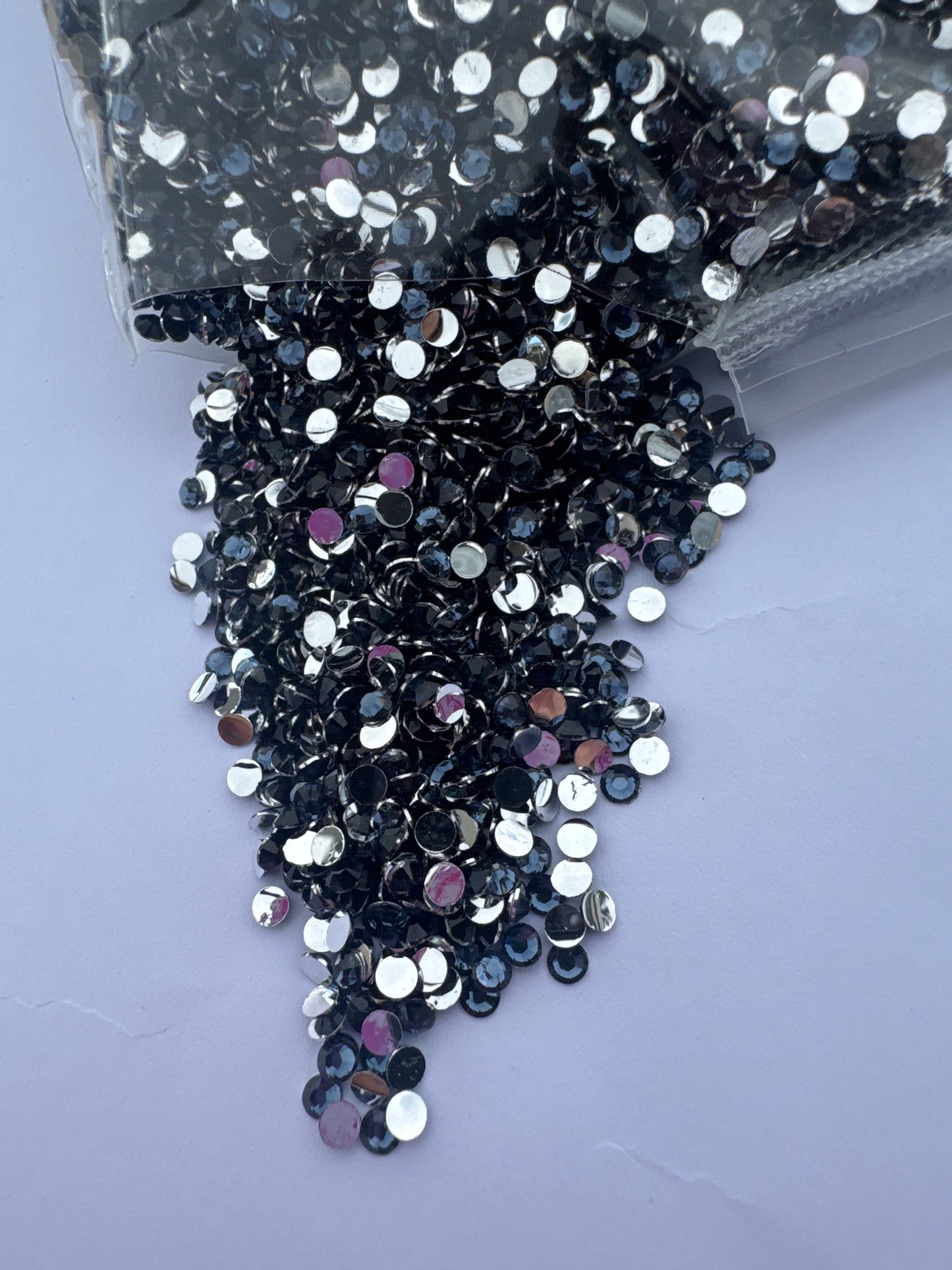 3mm Flat Back Silver Back Crystal Diamond Rhinestones | 20gm | WBS-31
