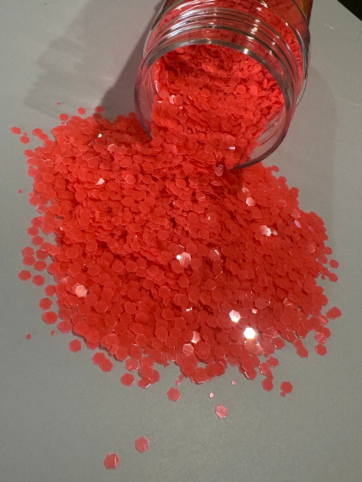 Chunky Glitter | 75gm | Galaxy GLOW IN THE DARK Coral Pinky