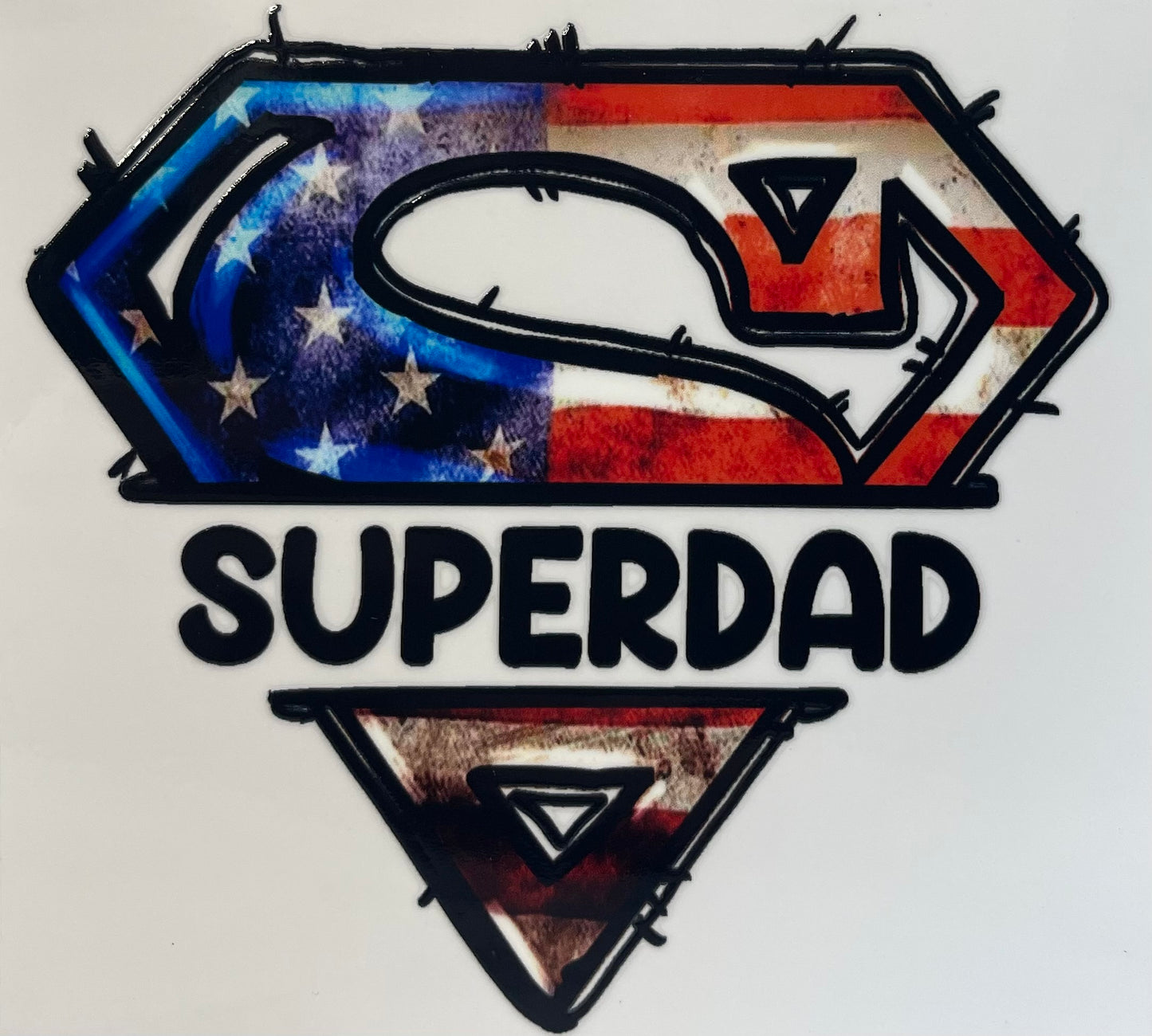 UV DTF Decal - Superdad #D45