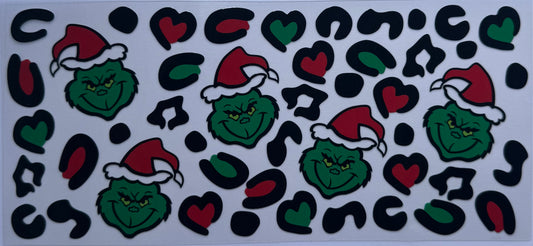 16oz UV DTF Libbey Wrap Christmas W118