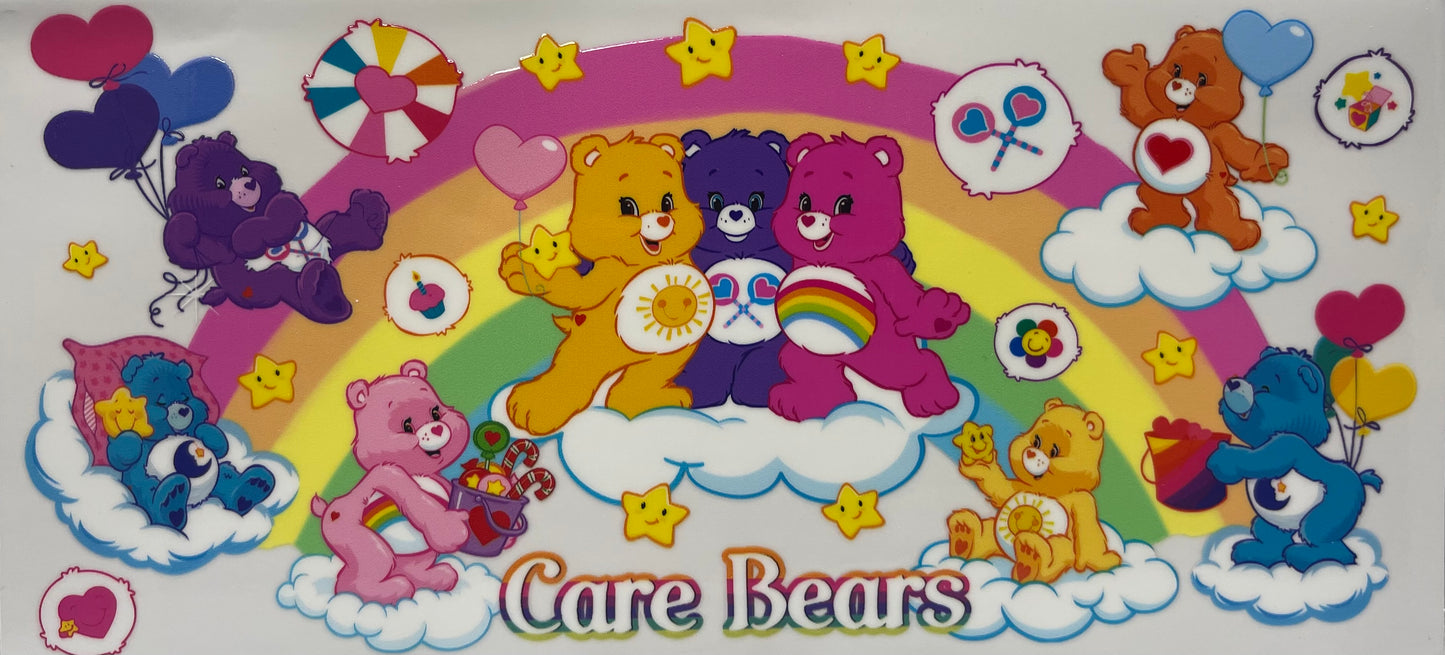 16oz UV DTF Libbey Wrap carebears cute #a17