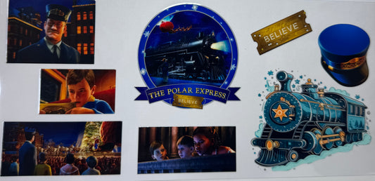 16oz UV DTF Libbey Wrap the polar express believe #a178