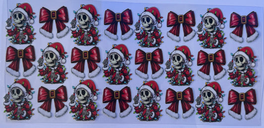 16oz UV DTF Libbey Wrap Christmas W126