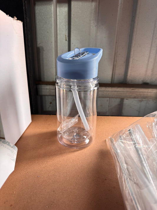 10oz SNOW GLOBE BOTTLE BLUE