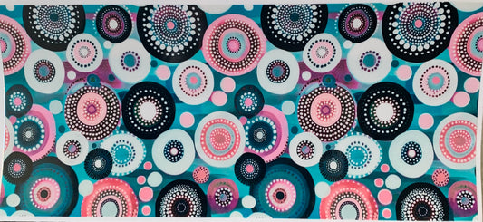 16oz UV DTF Libbey Wrap Aboriginal Indigenous Dot Art Work Painting Aboriginal #a297