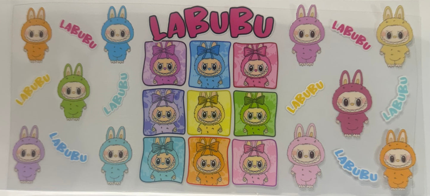 16oz UV DTF Libbey Wrap Labubu Kids #W158
