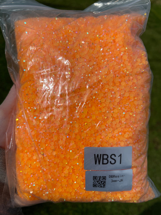 3mm Flat Back Crystal Diamond Rhinestones | 100gm | WBS-JH