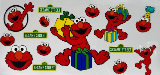 16oz UV DTF Libbey Wrap Elmo presents #283