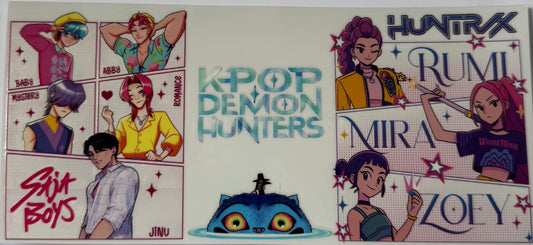 16oz UV DTF Libbey Wrap K-pop Demon Hunters Saja Boys #W188