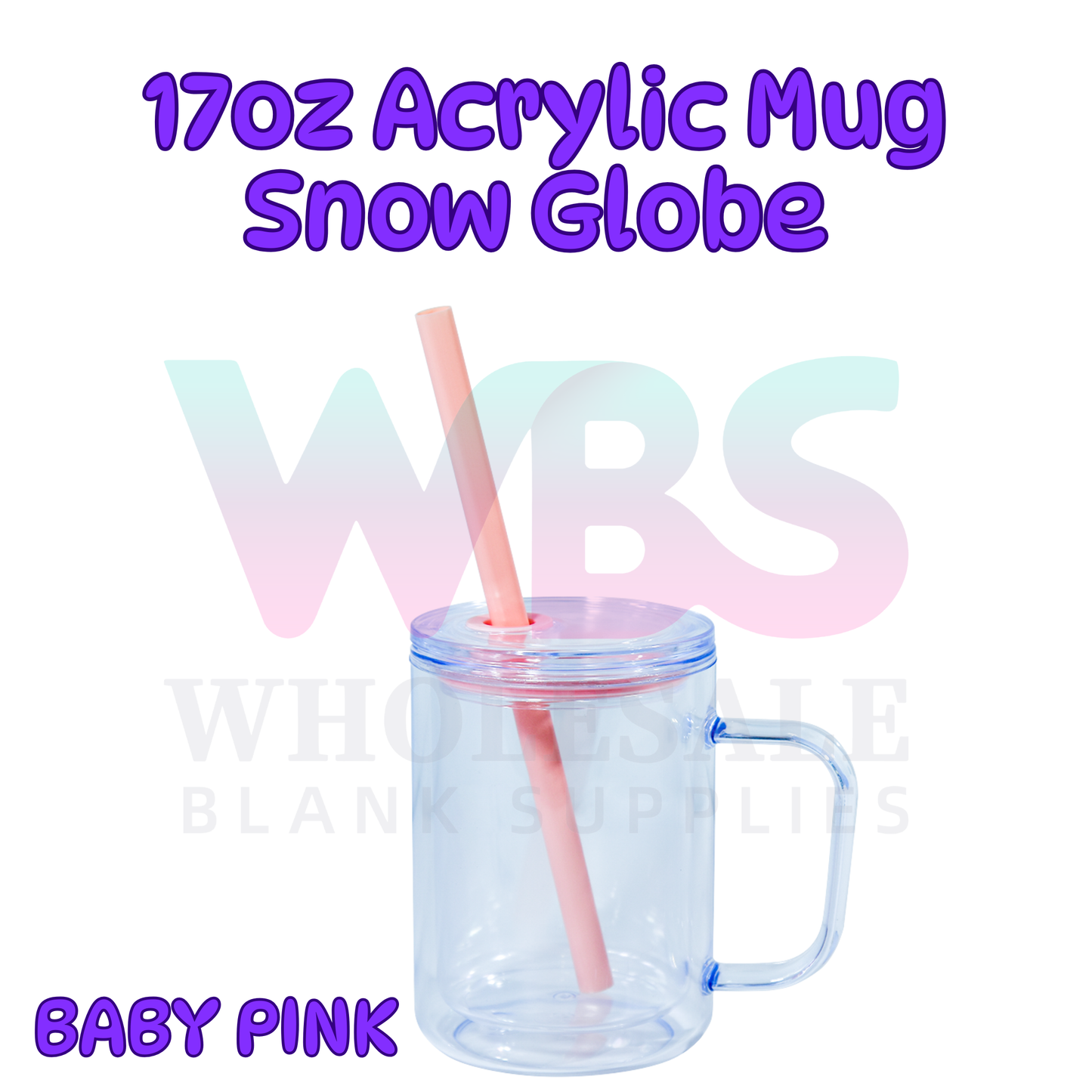 🌈 ACRYLIC 17oz Snow Globe Mug 💦 Seal Coloured EOFY