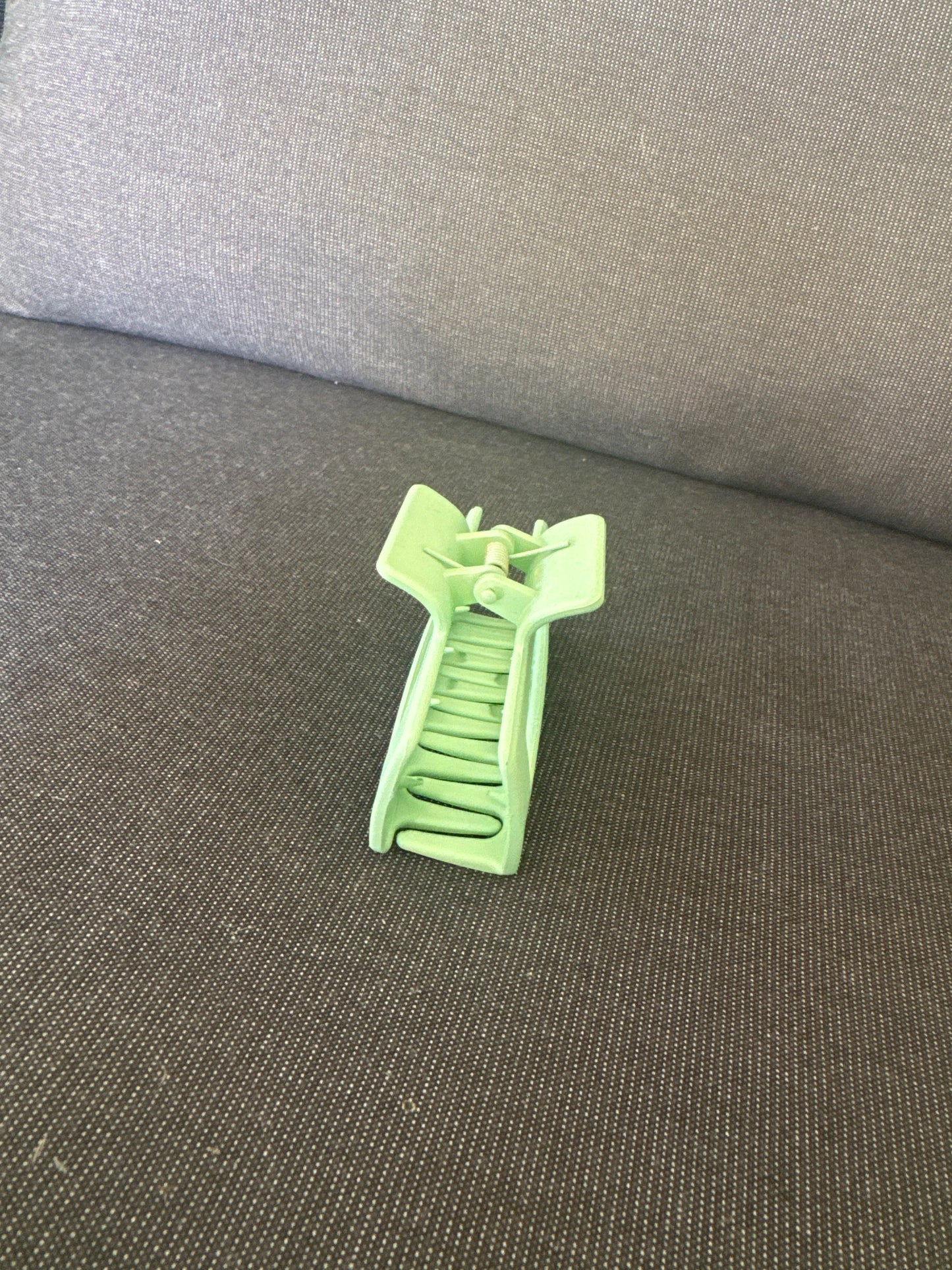 Green claw clip