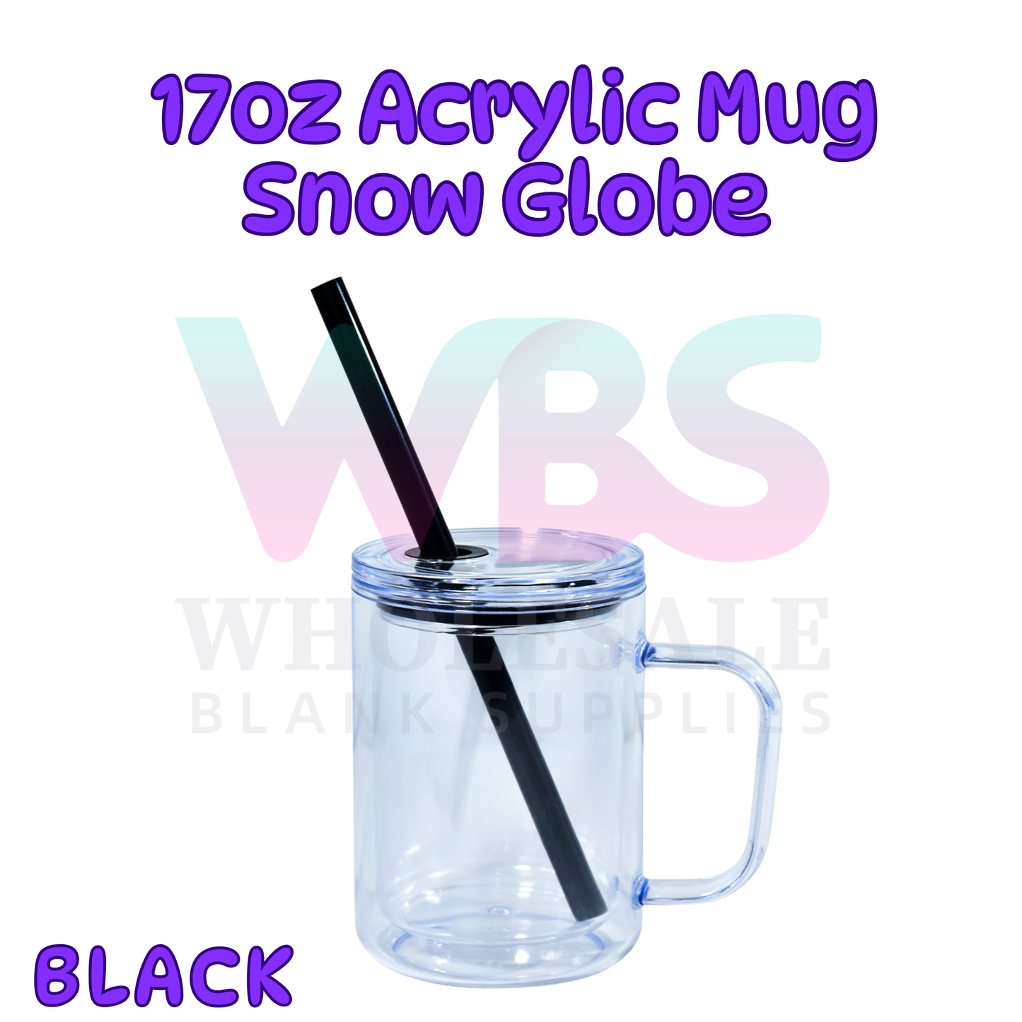 🌈 ACRYLIC 17oz Snow Globe Mug 💦 Seal Coloured EOFY