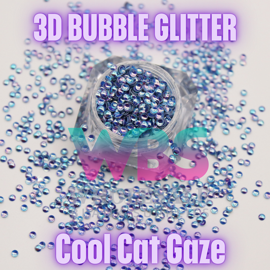 Cool Cat Gaze | 3D  Bubble Glitter – 50gm