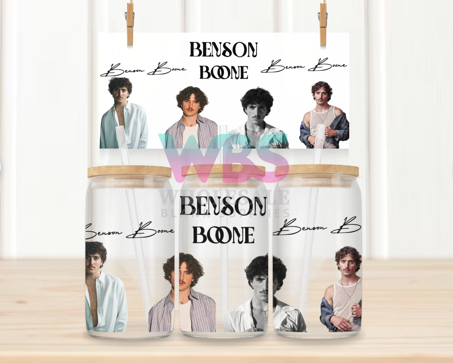 16oz UV DTF Libbey Wrap – Benson Bone Singer  #W57