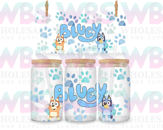 16oz UV DTF Bluey Kids #8 WBS