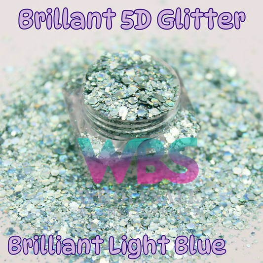 5D Brilliant Light Blue Glitter | 50gm