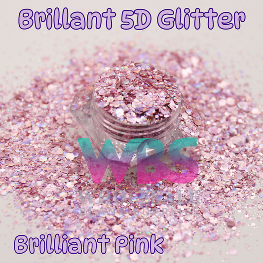 5D Brilliant Pink Glitter | 50gm