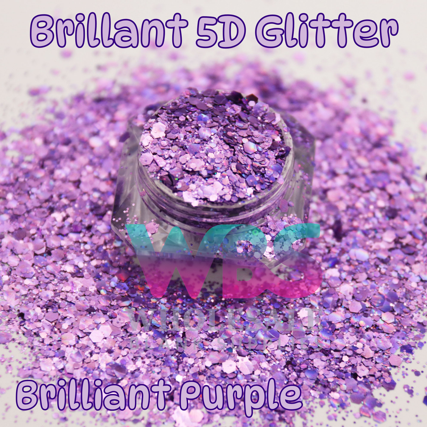 5D Brilliant Purple Glitter | 50gm