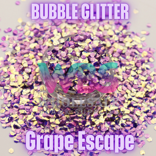 🍇 GRAPE ESCAPE | Bubble Glitter – 50gm 🍇