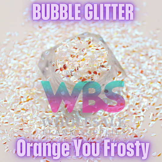 🧊 ORANGE YOU FROSTY | Bubble Glitter – 50gm 🧊