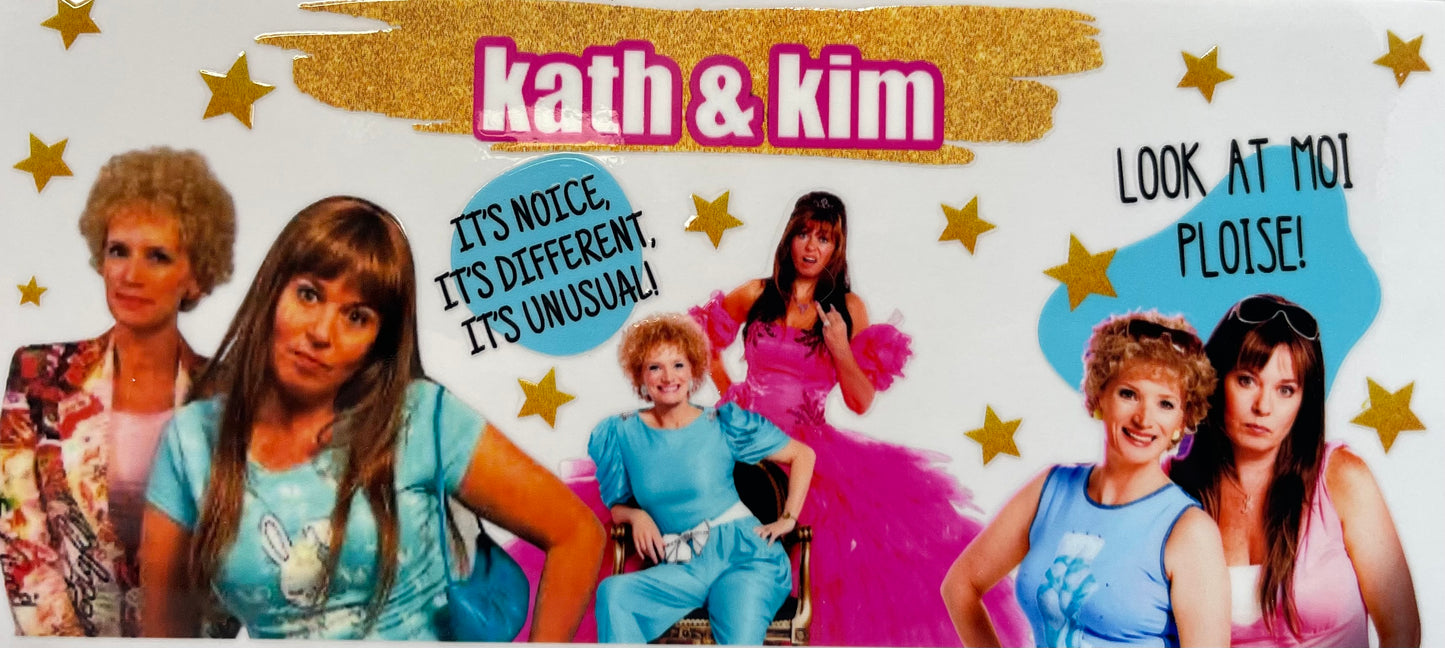 16oz UV DTF Libbey Wrap Kath and Kim  #404