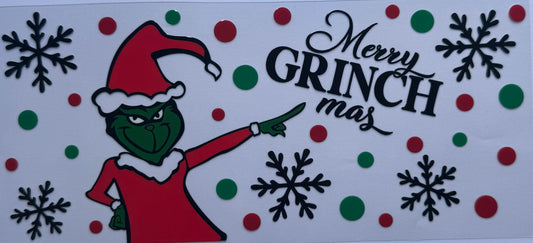 16oz UV DTF Libbey Wrap Christmas W119