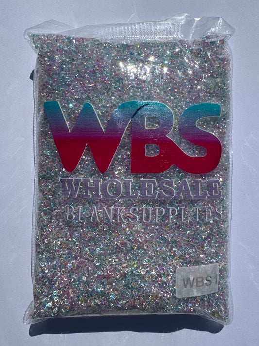 3mm AB LUX Diamond Shaped Rhinestones 500g | Pointed Back Rhinestone Crystals WBS1 - AB