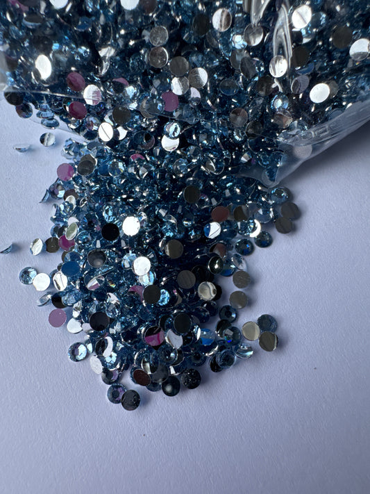 3mm Flat Back Silver Back Crystal Diamond Rhinestones | 20gm | WBS-01