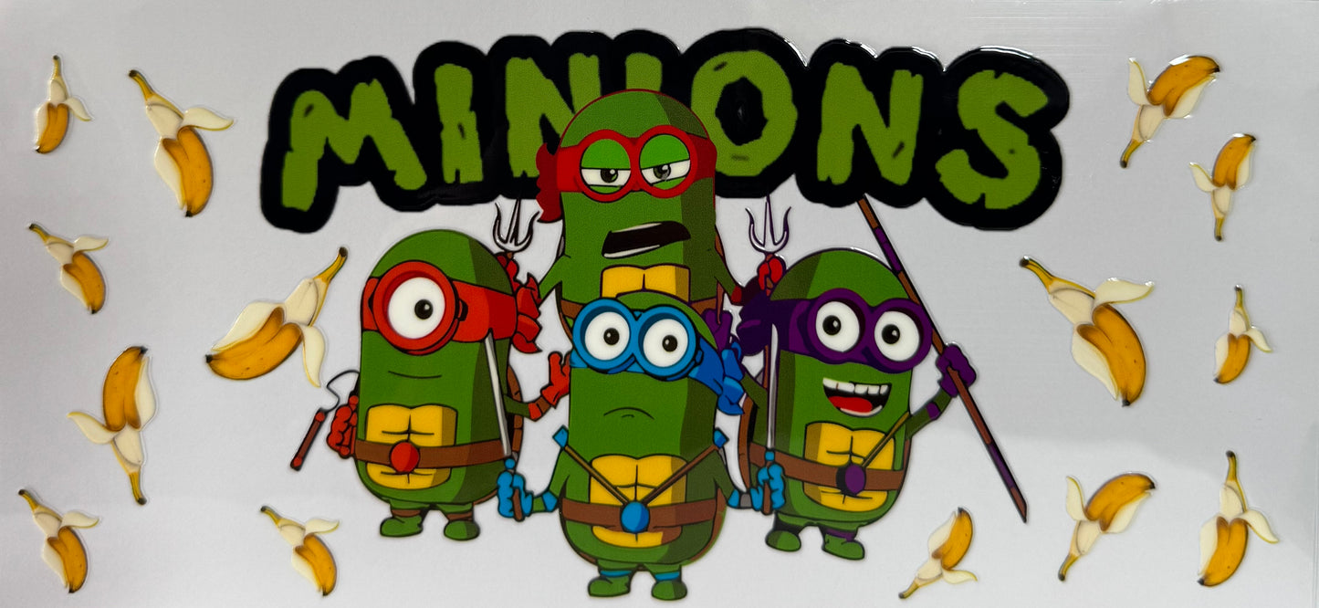 16oz UV DTF Libbey Wrap teenage ninja turtles - minion #971