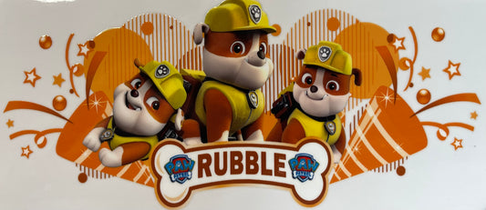 16oz UV DTF Libbey Wrap Rubble #482 PAW PATROL