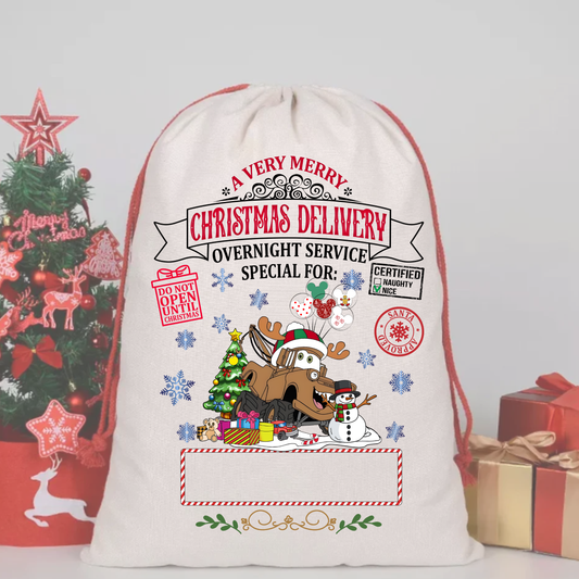 CARS MATER  SACK DTF – SPECIAL DELIVERY DTF Print  🎅💌 pre order OCTOBER
