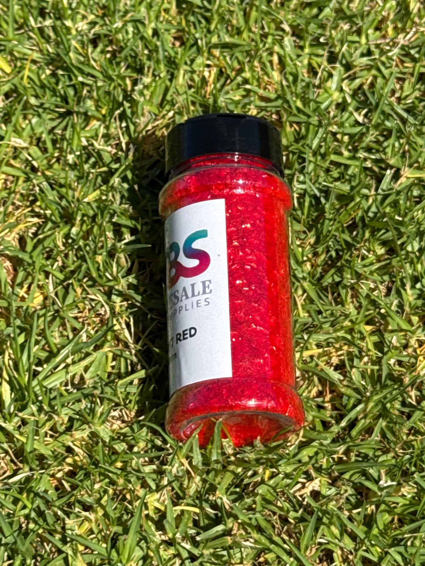BRIGHT RED | Chunky Matte Glitter Bottle – 50gm 🌼