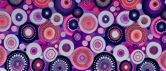 16oz UV DTF Libbey Wrap Aboriginal Indigenous Dot Art Work Painting Aboriginal #A304