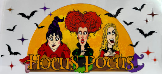 16oz UV DTF Libbey Wrap Hocus Pocus  #a8